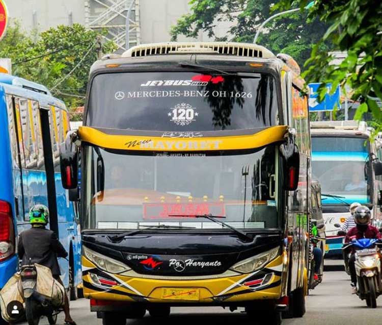 Agen Bus Haryanto 120 New Mayoret - Jetbus2+ HDD Mercedes-Benz OH 1626 - @galihsaputrra_