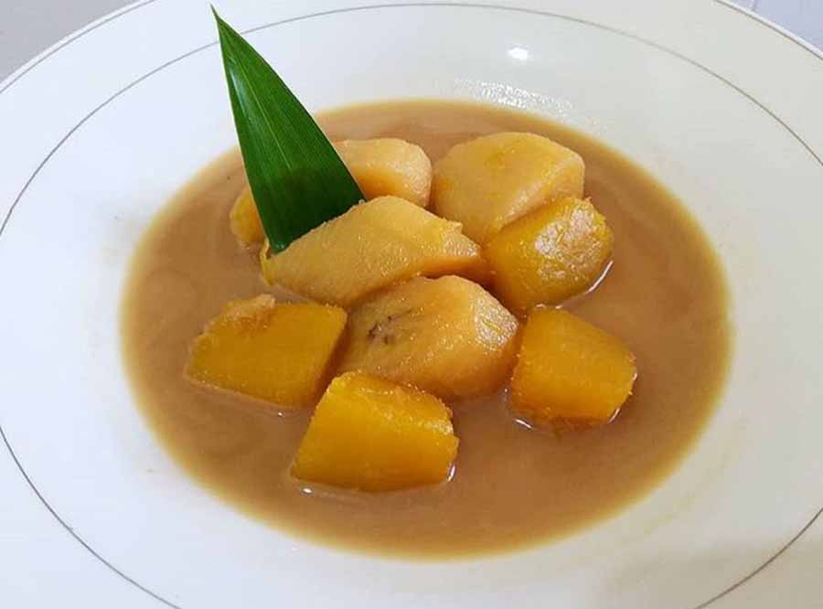 Resep cara membuat kolak pisang labu kuning - Foto Gambar @sitorusdeborah