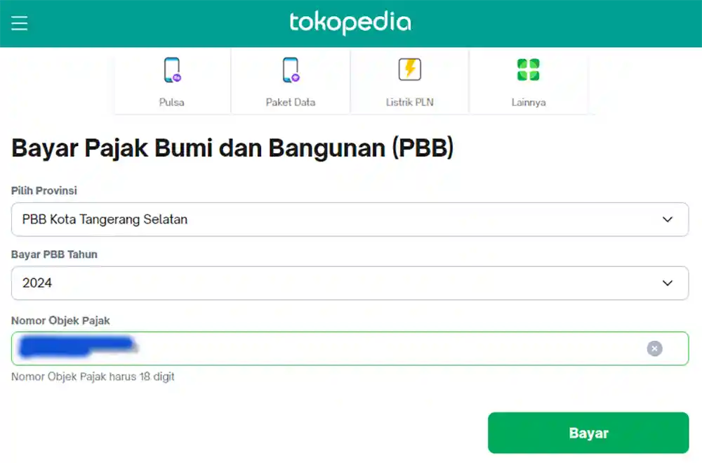 Cara Mudah Bayar PBB Online Di Tokopedia + Tips Dan Review